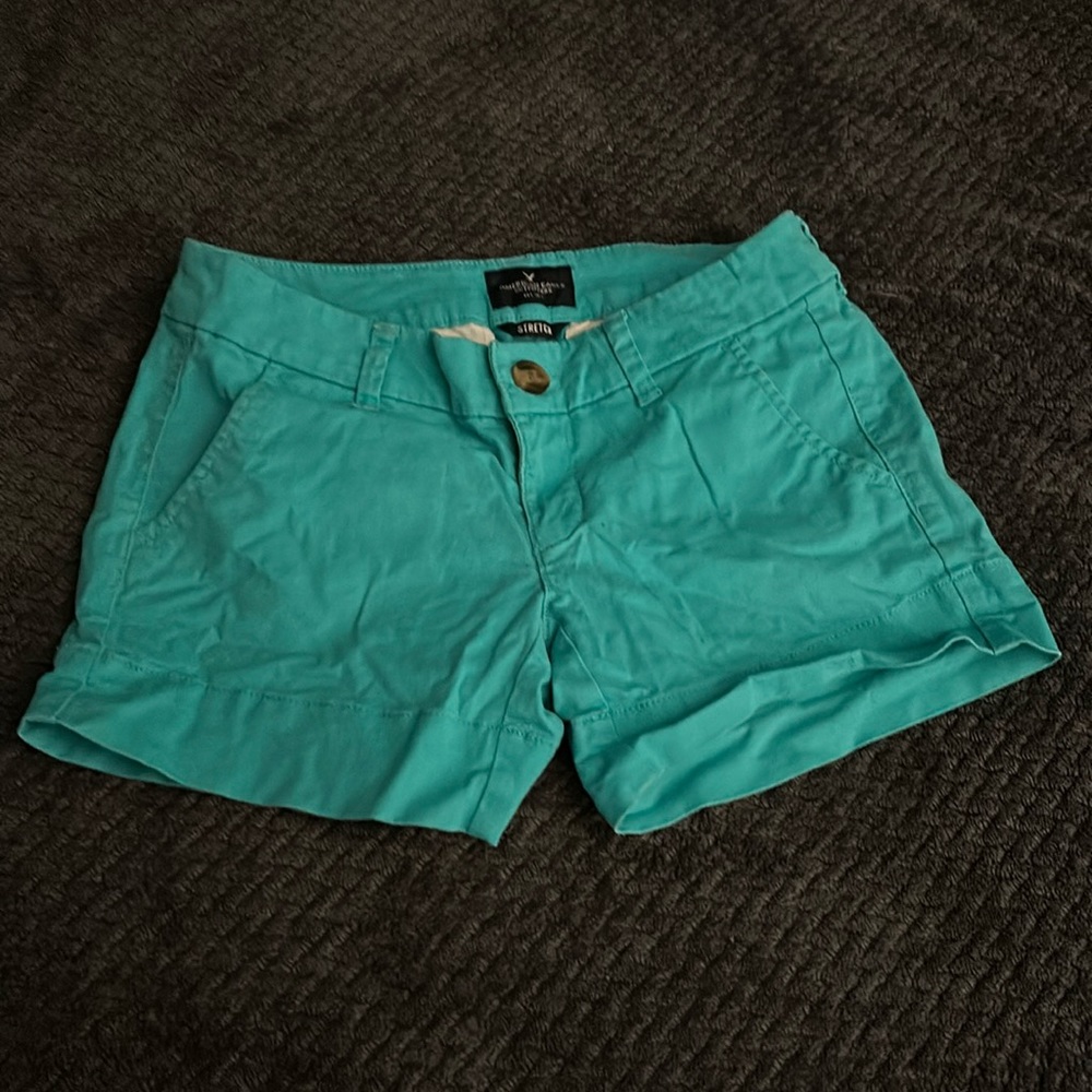 GREAT CONDITION American Eagle Teal Shorts in Size 0